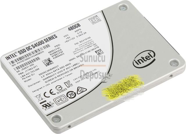 Intel SSD DC S4500 ve DC S4600 Serisi SSD Diskler Intel SSD DC S4500 ve DC S4600 Serisi SSD Diskler