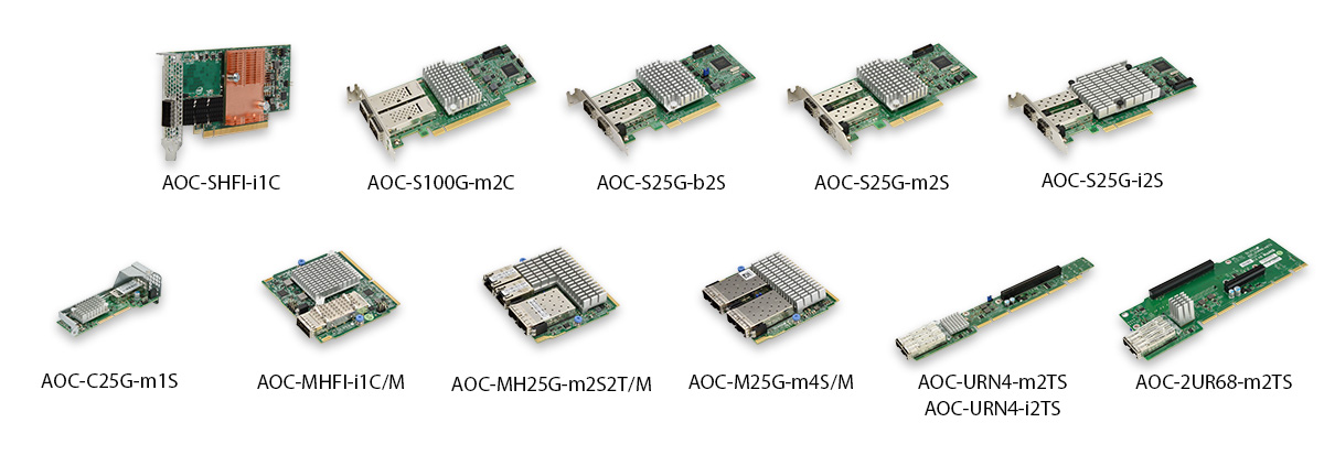 Supermicro 25/100G Ethernet Modelleri Supermicro 25/100G Ethernet Modelleri