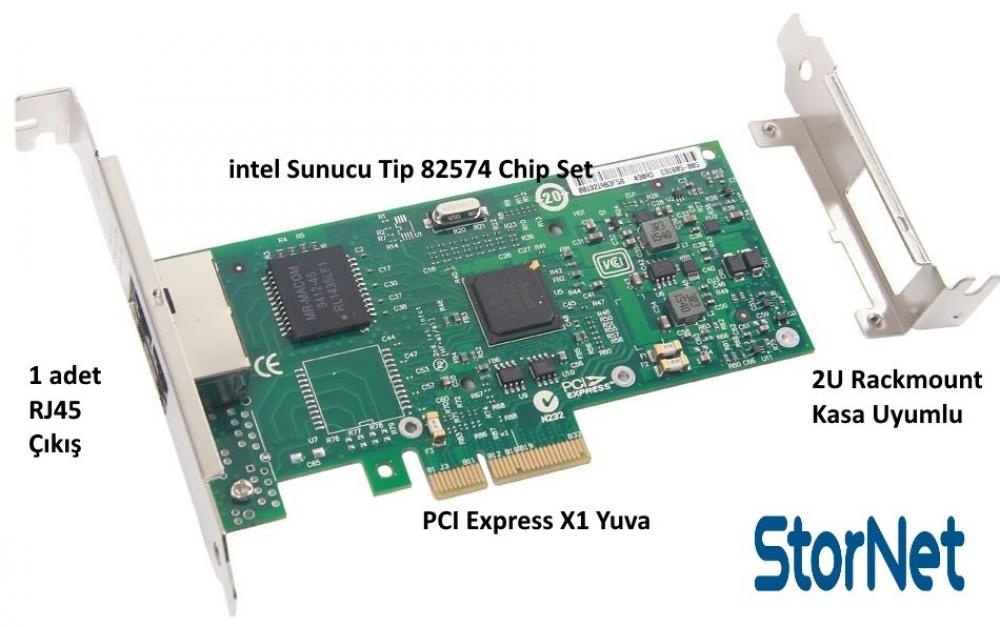 intel 82574 Chip 1 Gb/s 1 Port Ethernet Kart