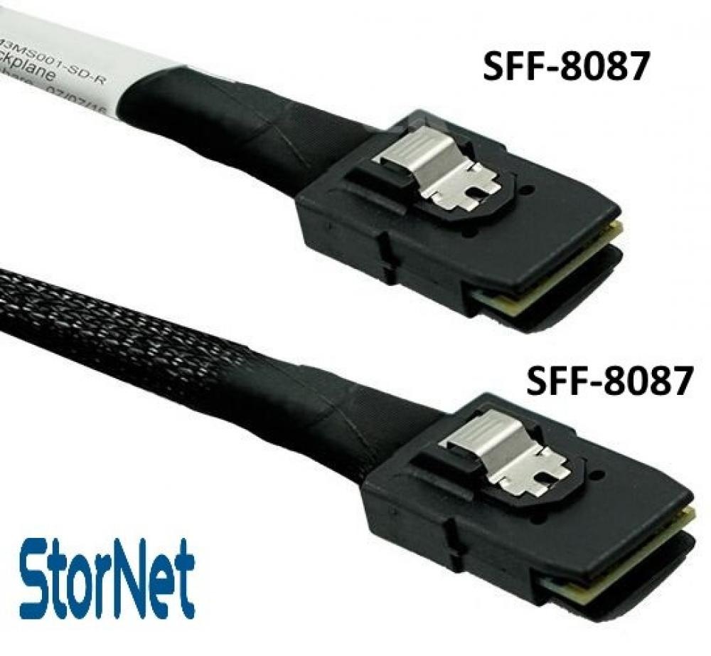 SAS Kablo SFF8087 to SFF8087 Backplane uyumlu (80 cm)