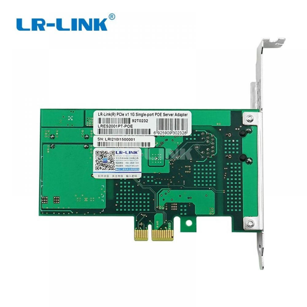 LRES2001PT-POE PCI Express x1 Single Port 802.3at PoE+ Gigabit Vision Frame Grabber Card Intel I210