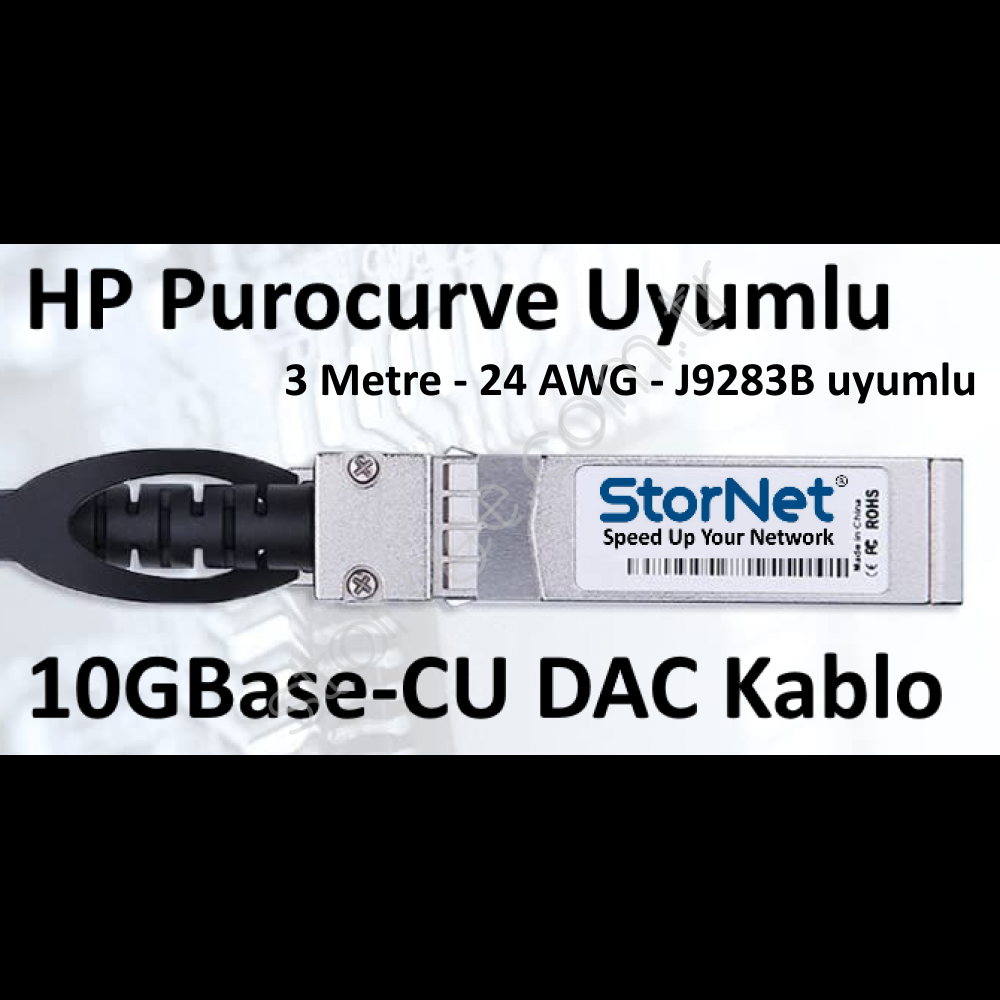 DAC Kablo HP Procurve J9283B 10GBase 7 Metre 24AWG StorNET