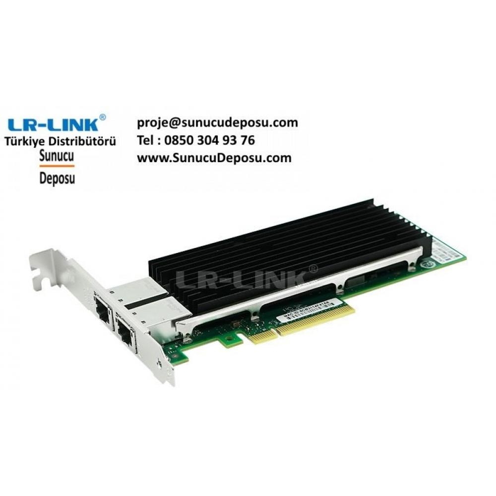LREC9802BT LR-LINK  PCI Express x8 Dual Copper Port 10Gbps 10GBase-T Ethernet Server Adapter NIC Intel X540
