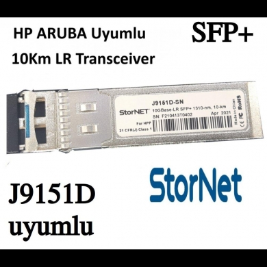 J9151D HPE ProCurve ARUBA Uyumlu SFP+ Transceiver 10Gbps SMF, 1310nm 10KM LR  StorNET