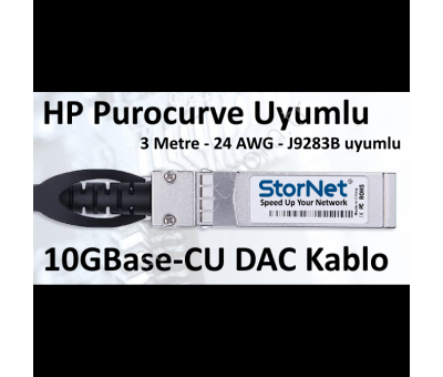 DAC Kablo HP Procurve J9283B 10GBase 3 metre 24AWG StorNET